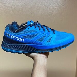 Salomon Sense Escape Trail Running Sneakers Blue Black White Size 13